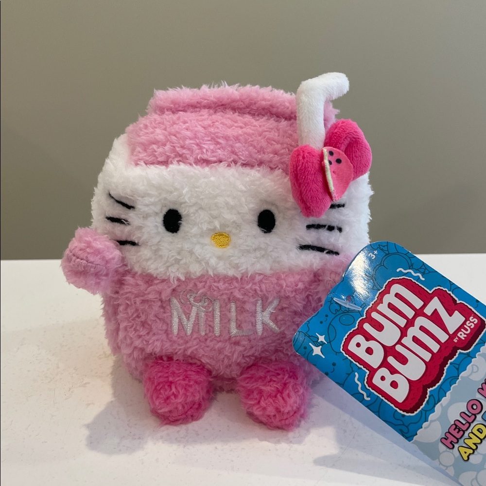 NWT 4.5” Sanrio Hello Kitty Milk Foodtruckbumz Bumbumz by Russ